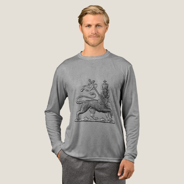 Lion of Judah - Jah Army - Haile Selassie - Shirt T Shirt (Hel framsida)