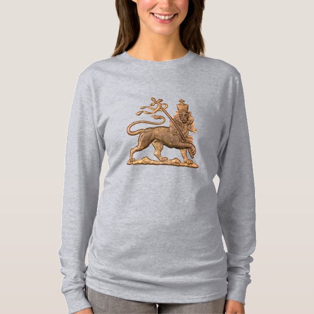 Lion of Judah - Jah Army - Haile Selassie - Shirt T Shirt (Framsida)