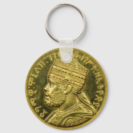 Lion of Judah Jah Army Menelik II Rasta Roots Nyckelring