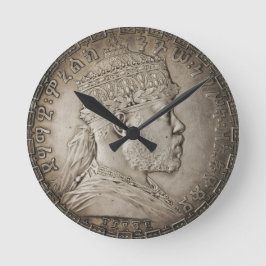 Lion of Judah Jah Army Menelik II Rasta Roots Rund Klocka