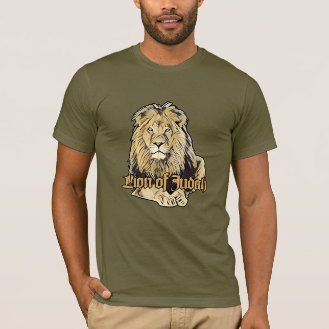 Lion of Judah - Jah Army Reggae Rasta Shirt T (Framsida)