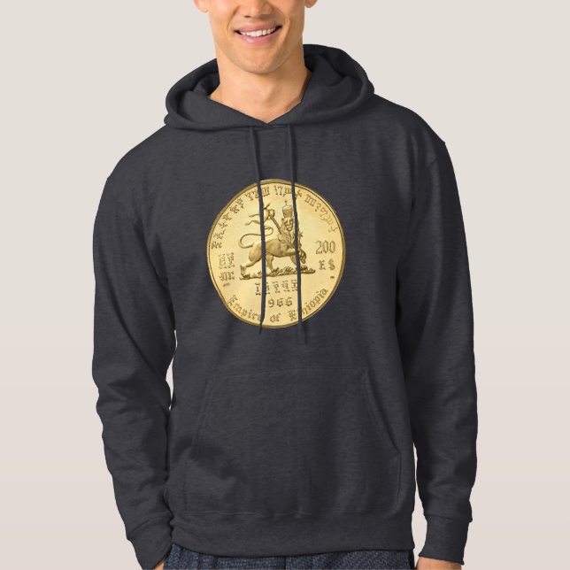 Lion of Judah - Jah Rastafari Rasta Reggae Hoodie (Framsida)