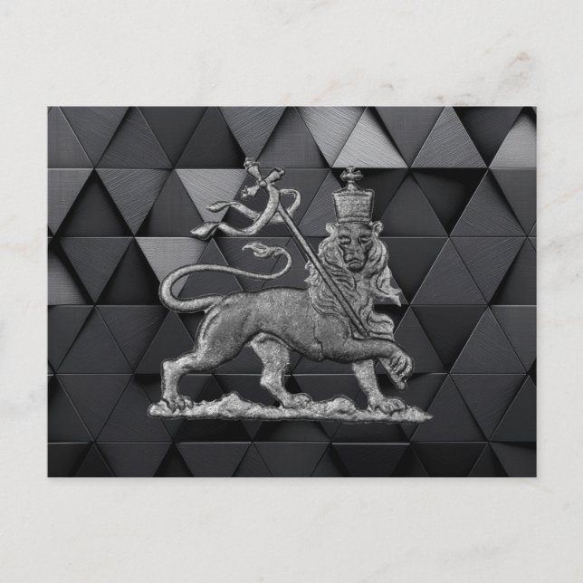 Lion of Judah Jah Rastafari Rasta Reggae Roots INI Vykort (Framsida)