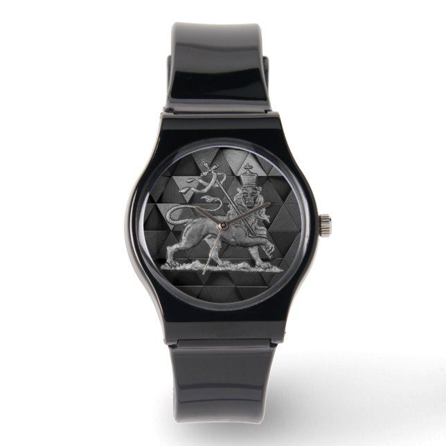 Lion of Judah Jah Rastafari Rasta Reggae Roots Kid Armbandsur (Framsida)