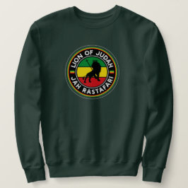 Lion of Judah Jah Rastafari Rasta Roots Sweater Lång Ärmad Tröja
