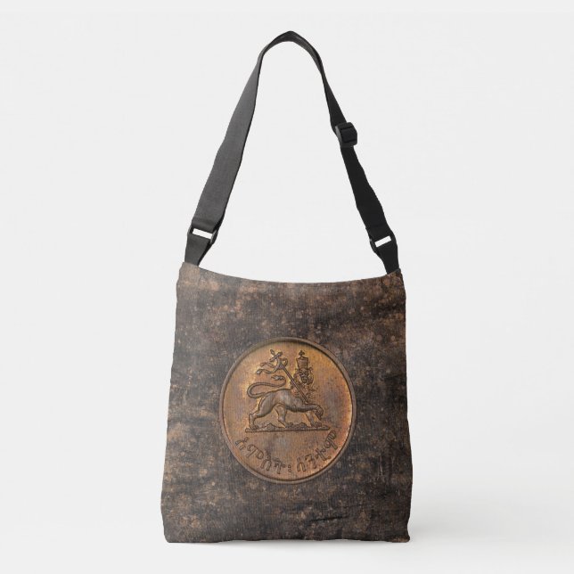Lion of Judah - Jah Rastafari - Reggae Roots Bag Axelväska (Framsida)