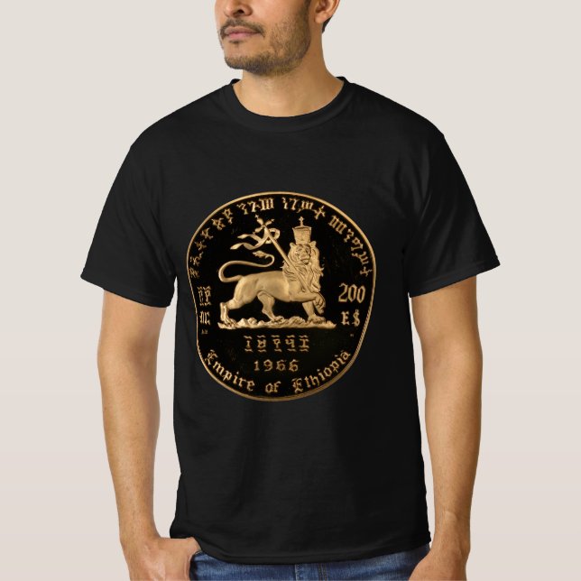 Lion of Judah Jah Rastafari Reggae Shirt T Shirt (Framsida)