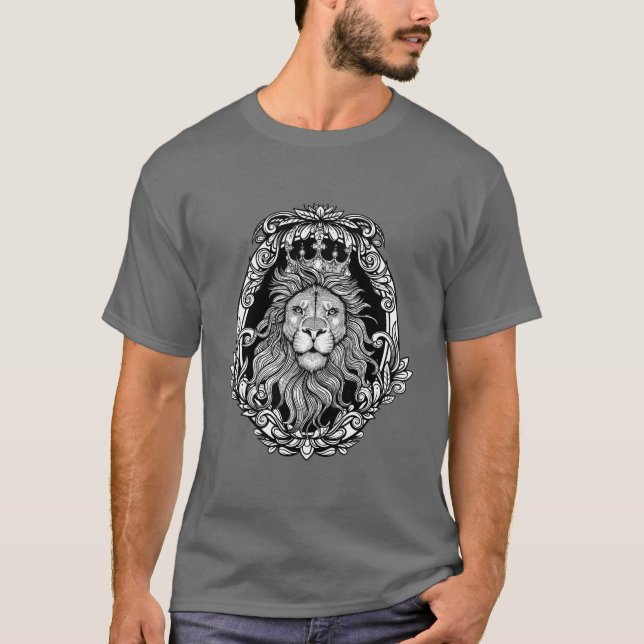 Lion of Judah - Lion - Haile Selassie - Shirt T-shirt (Framsida)