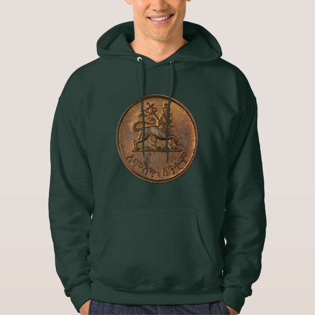 Lion of Judah - Lion Rasta Hooded - Queen Hoodie (Framsida)