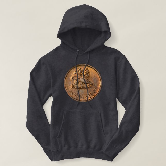Lion of Judah - Lion Rasta Hooded - Queen Hoodie T Shirt (Design framsida)