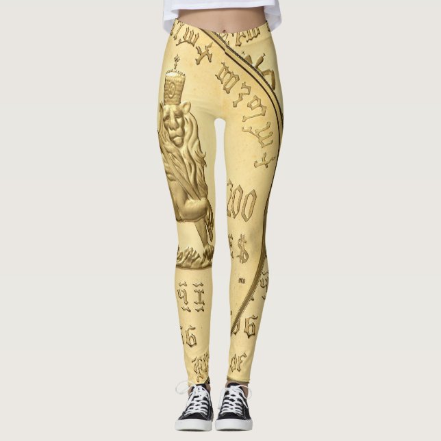 Lion of Judah - Rasta Power Yoga Leggings (Framsida)