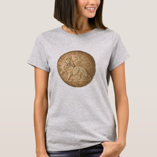 Lion of Judah Rasta Reggae Roots Jah Rastafari  T Shirt (Framsida)