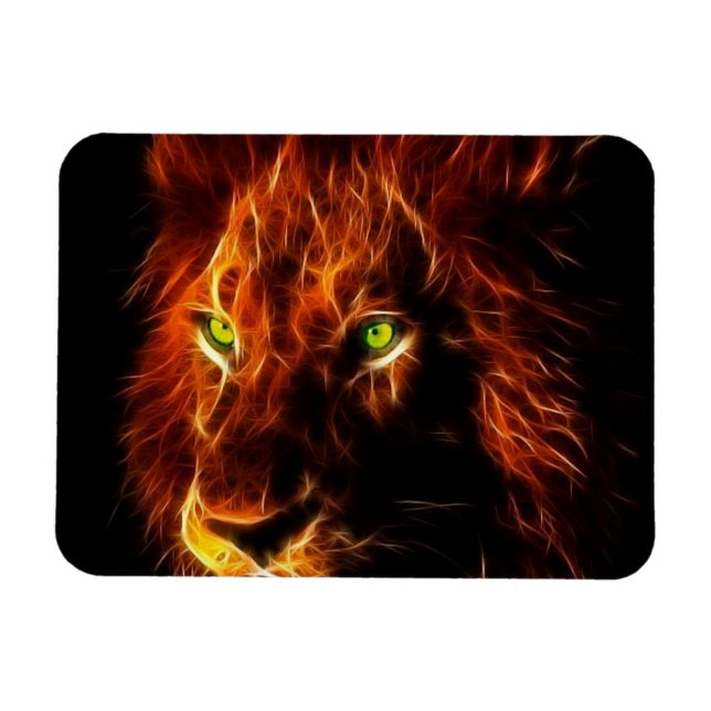 Lion of Judah - Rastafara - Reggae Rasta Magnet (Horisontell)