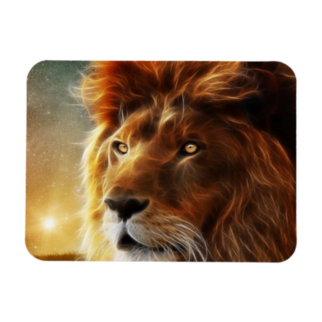 Lion of Judah - Rastafara - Reggae Rasta Magnet (Horisontell)