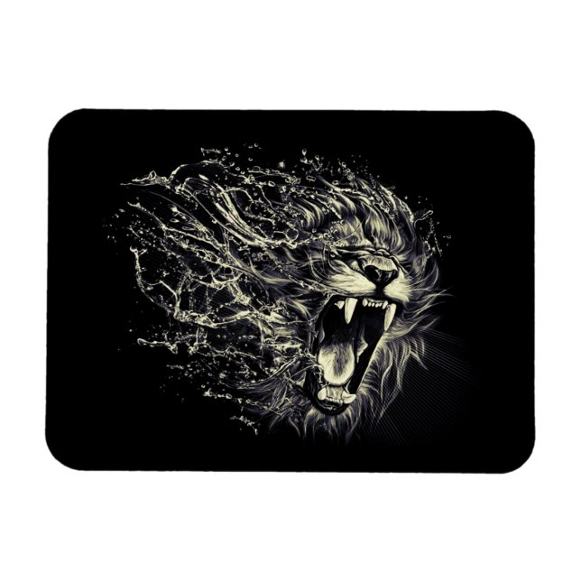 Lion of Judah - Rastafara - Reggae Rasta Magnet (Horisontell)