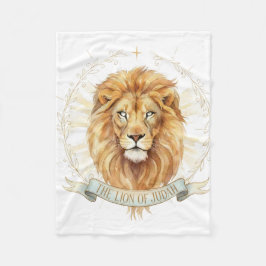 Lion of Judah Small Baby Blanket - 30x40 Plush  Fleecefilt
