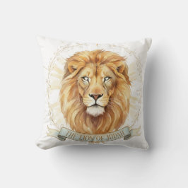Lion of Judah Throw Pillow - Bold Christian Decor  Kudde