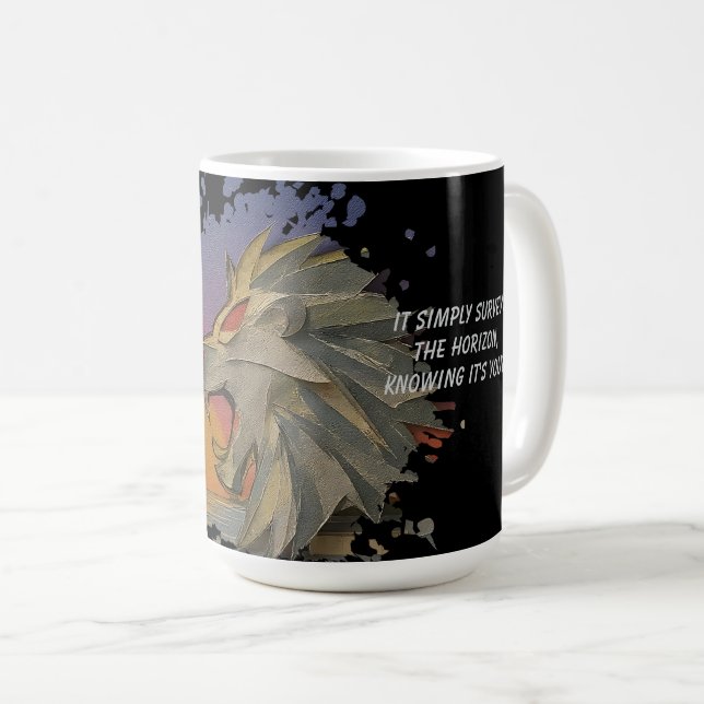 Lion Papercut Classic Coffee Mug Kaffemugg (Framsida höger)