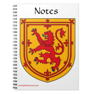 Lion Rampant Journal Anteckningsbok Med Spiral