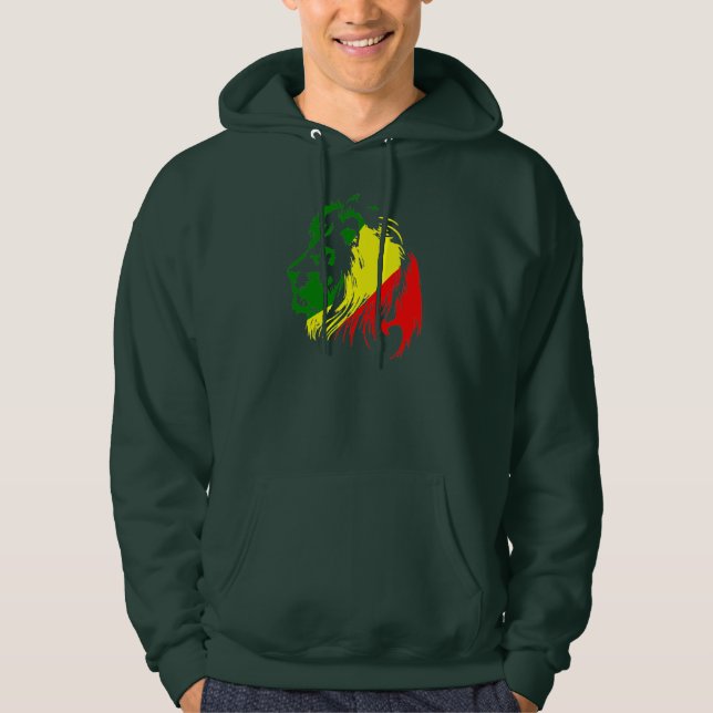 LION RASTA KING HOODIE (Framsida)