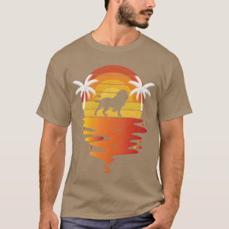 Lion shirt retro sunset 70s vintage zookeeper Lion T Shirt