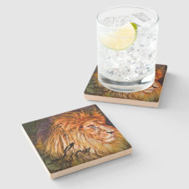 Lion [Stone Coaster] Stenunderlägg