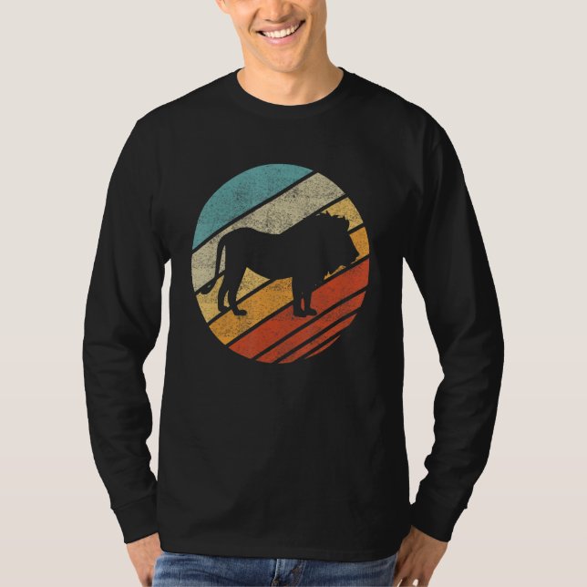 Lion Sunset Big Cat Wildlife Animal T Shirt (Framsida)