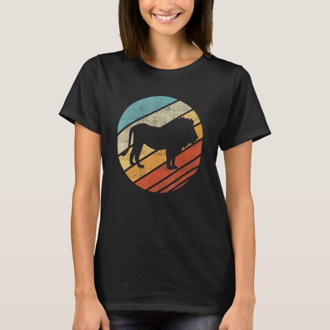 Lion Sunset Big Cat Wildlife Animal T Shirt (Framsida)