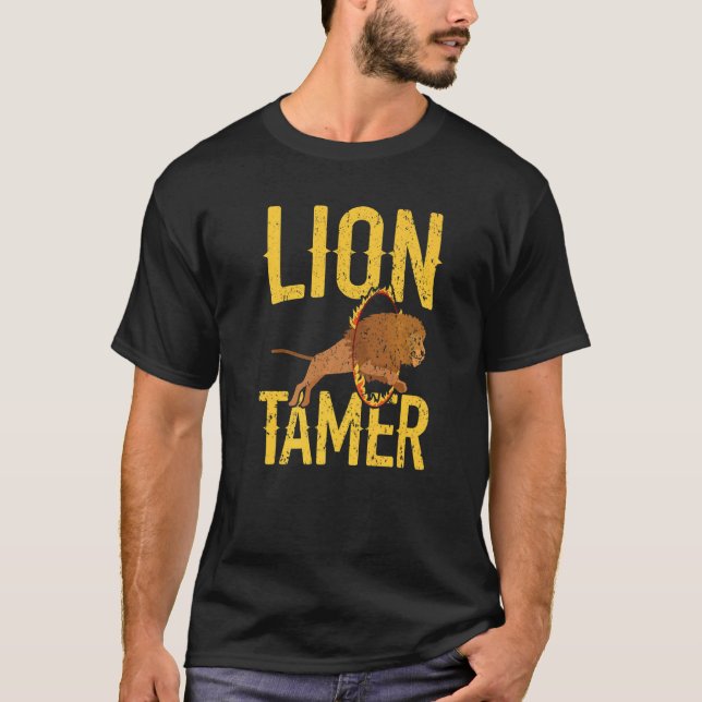 Lion Tamer Circus Staff Costume Carnival Theme Par T Shirt (Framsida)