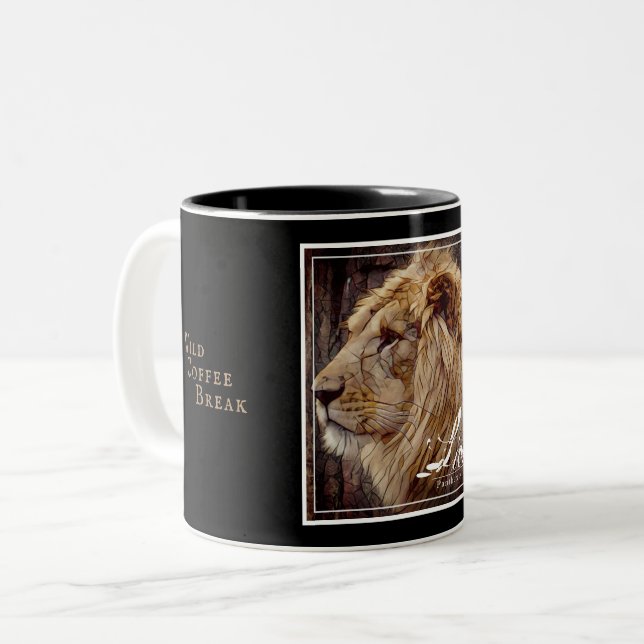 Lion [Two‐tone Mug] Två-Tonad Mugg (Framsida vänster)