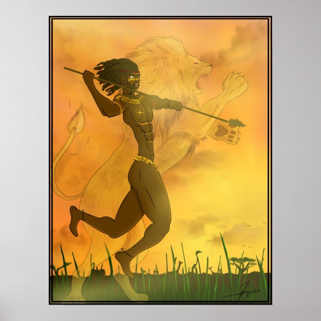 Lion Warrior Poster (Framsidan)