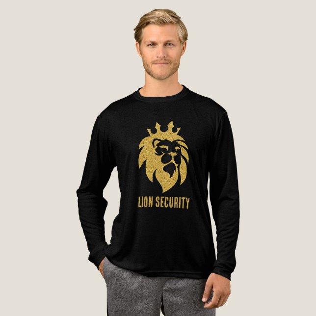 Lion With Crown - Gold Style 1 T Shirt (Hel framsida)