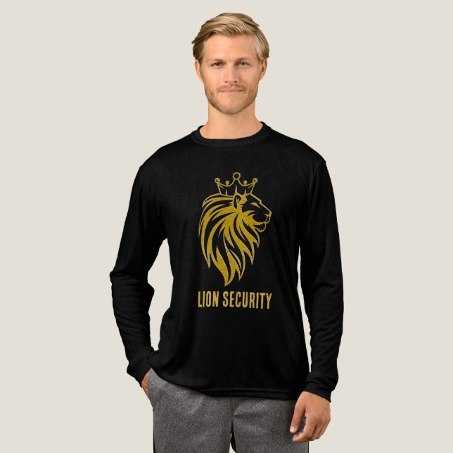 Lion With Crown - Gold Style 2 T Shirt (Hel framsida)