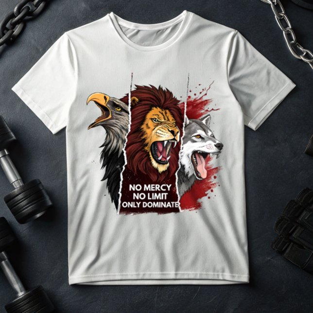 Lion Wolf Eagle T-Shirt – Savage Beast Mode Gymatr (Skapare uppladdad)