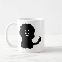 Lion Zodiac Mugg • Djärv Leosiluett Konst