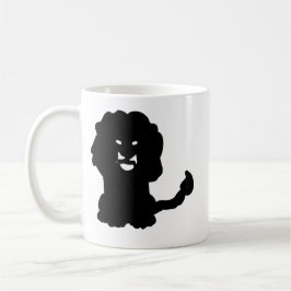 Lion Zodiac Mugg • Djärv Leosiluett Konst