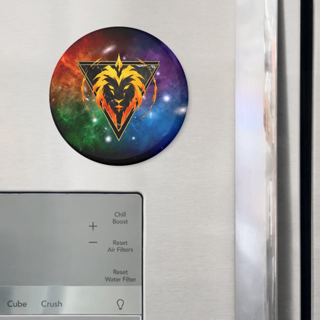 Lion Zodiaque Cadeau Astrologie Magnet (In Situ (Fridge))