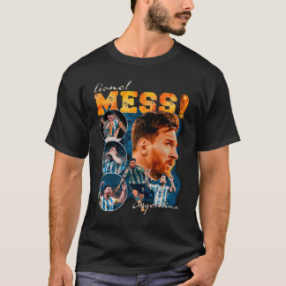 Lionel Messi Argentina VM-mästare Vintage T Shirt