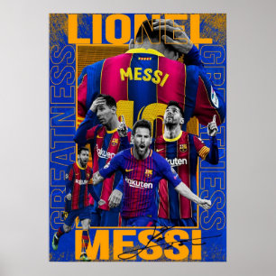 Lionel Messi, Messi fläkt, messi art, messi jersey Poster