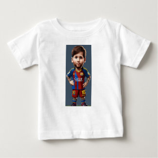 Lionel Messi söt baby tecknad realist stor ögon T Shirt