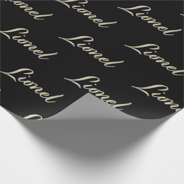 Lionel Vorname Name edles Geschenkpapier Papier Presentpapper (Hörn)