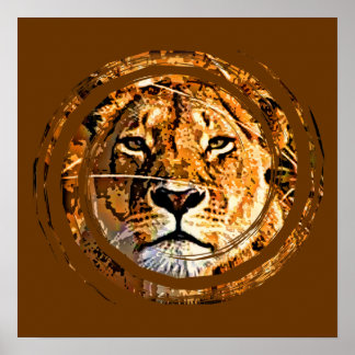 LIONESS ANSIKTE POSTER