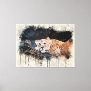 Lioness Canvastryck
