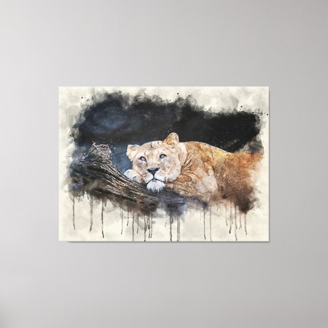 Lioness Canvastryck (Framsida)