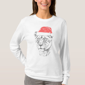 Lioness Christmas Hat T Shirt