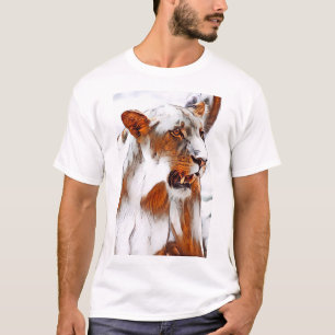 Lioness digitalt redigerad T-Shirt
