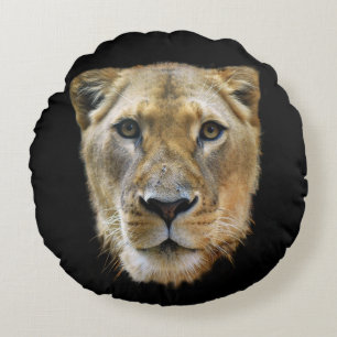 Lioness från Afrika Rund Kudde