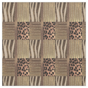 Lioness Guld Glam Safari Jungle Chic Modern Party Tyg