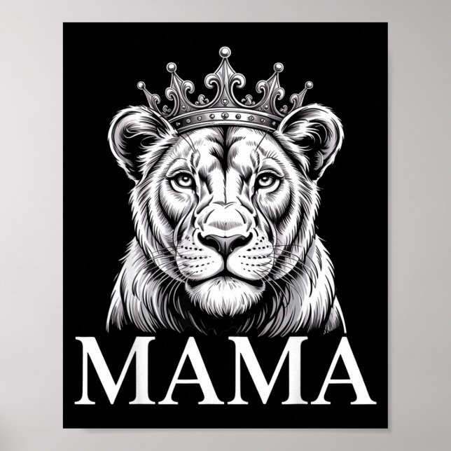 Lioness Mama Lion Animal Lioness Women Lioness  Poster (Framsidan)