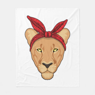 Lioness med Bandana Fleecefilt